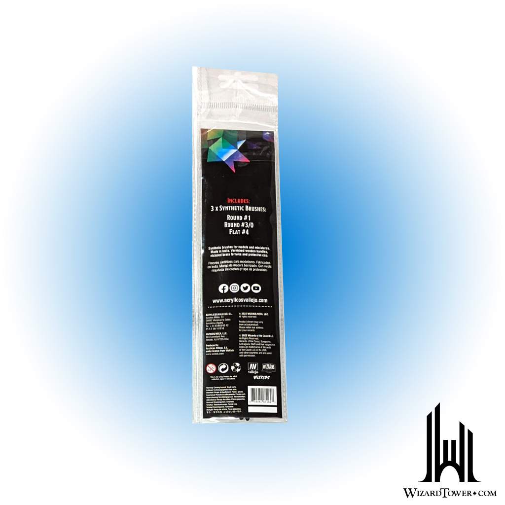 DnD Prismatic Paint Brush Set - 3 Qty
